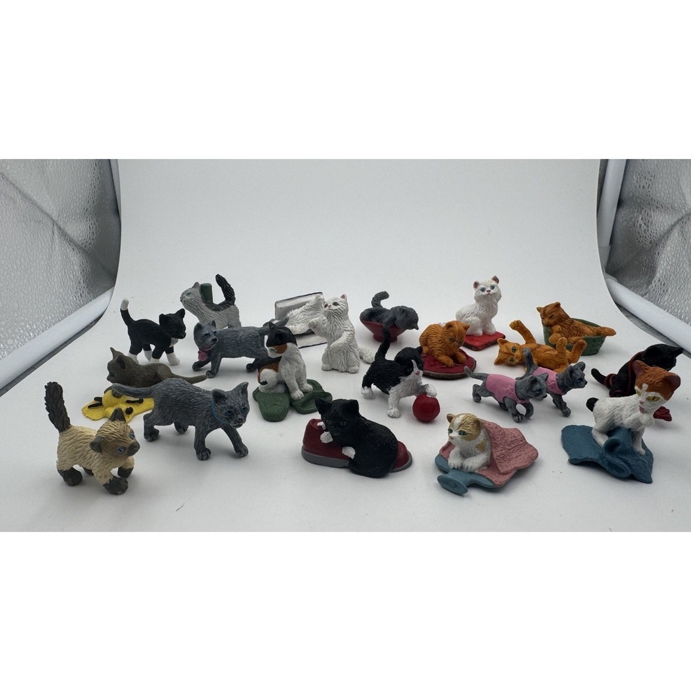 Kitty In My Pocket Plastic Toy Kitten Cat Figure Lot Vintage 1994 MEG Lot Of 20